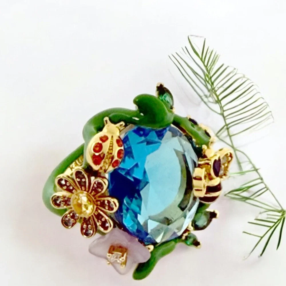 Kate Spade Garden Friends Statement Ring. Size 7